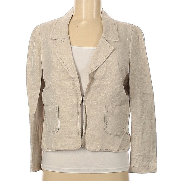 Wyeth by Todd Magill Linen and Silk Blend Blazer Jacket Medium - Picture 5 of 5